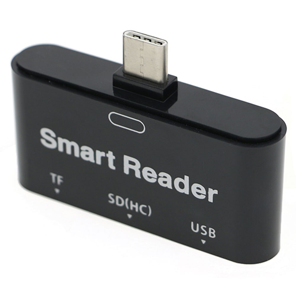 Type C 3 in 1 USB 2.0/TF/(HC) slot om OTG Smart Card Reader Adapter Converter