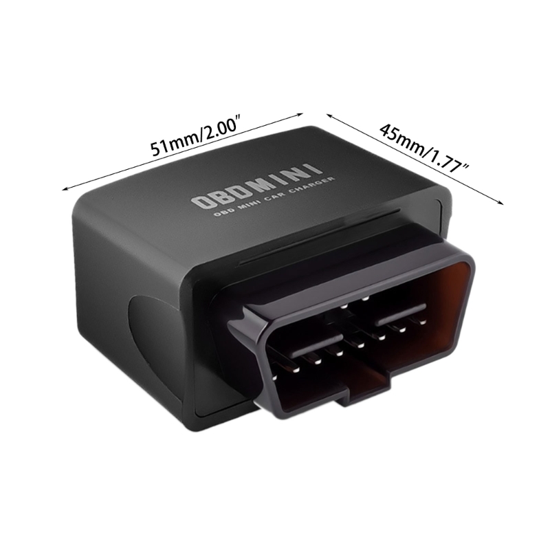 Auto obd Ladegerät mit Spannungs überwachung obd2 Ladegerät geeignet für 12V/24V Modelle Dual-Ausgang USB-Schnitts telle Schnell ladung