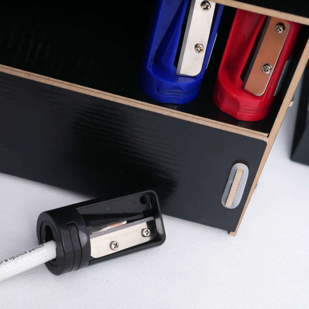 2Pcs Woodwork Carpenter Pencil Sharpener Cutter Shaver Narrow Sharpening Tool Eye Brow Makeup Cosmetic Eyebrow Pencil Cutter