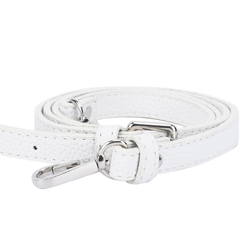 1 Pcs Lange Diy Purse Strap Pu Lederen Schoudertas Handvat 5 Kleur Beschikbaar Handtassen Riemen Strap Bag Accessoire pu Leer: White