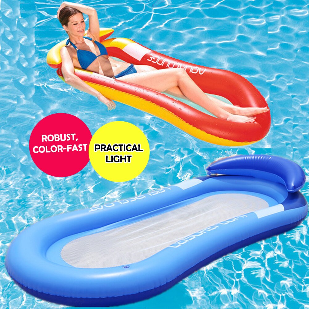Opblaasbare Drijvende Rij Zwemmen Party Beach Water Zwembad Float Ligstoel Stoel Draagbare Air Matras Water Sport Accessoires