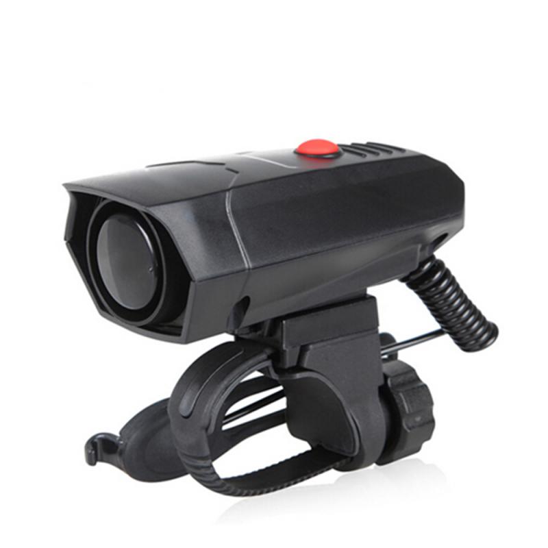 Campanello Bicicletta Elettrica USB Ricaricabile 120dB Impermeabile Anti-Polvere per Mountain Bike Bici da Strada con Corno Anello Ciclismo Nero