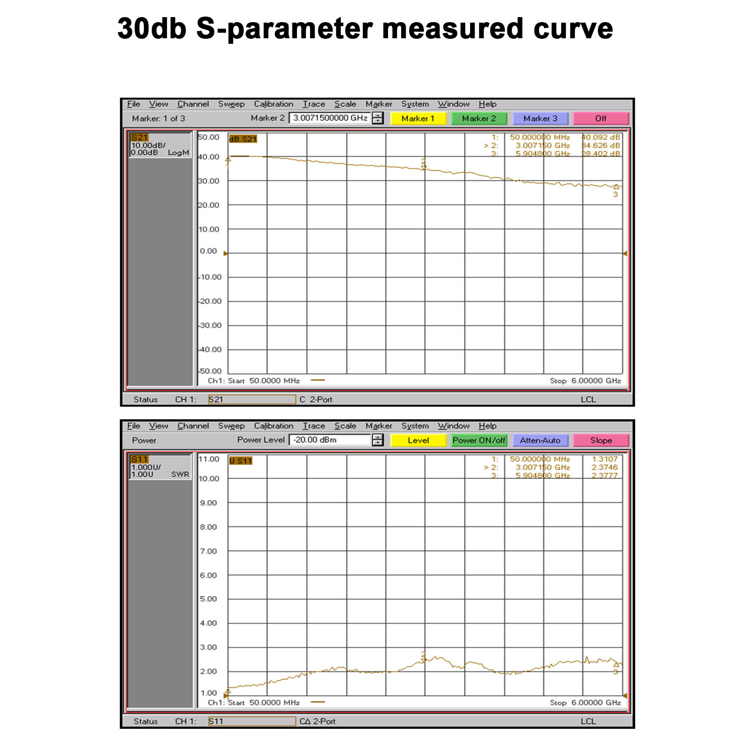 LNA 50Mhz-6Ghz RF Low Noise Verstärker 30DB 20DB Gain Power Signal Drive Empfänger Radio SDR LORA Helium Miner UHF Walkie-Talkie