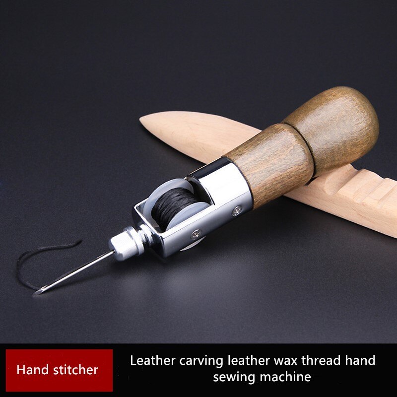 DIY Leather Manual Sewing Tool Sewing Machine Leather Craft Edge Stitching Belt Shoemaker Canvas Repair Tool With