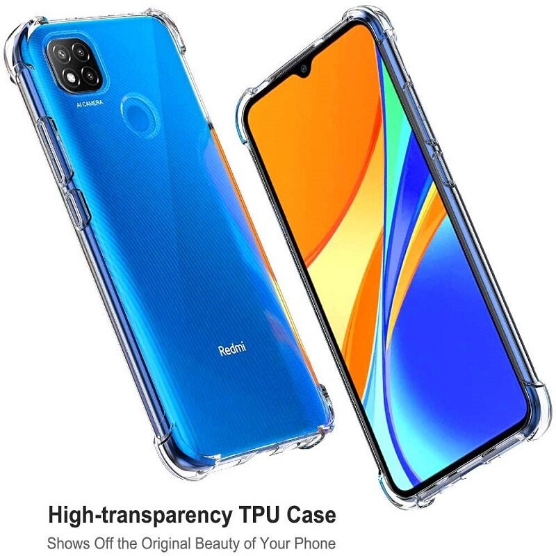 Étui de protection Redmi 9C NFC + film en verre pour Xiaomi Redmi 9 C Global M2006C3MG étui de smartPhone en Silicone redmi 9a 9c couverture arrière