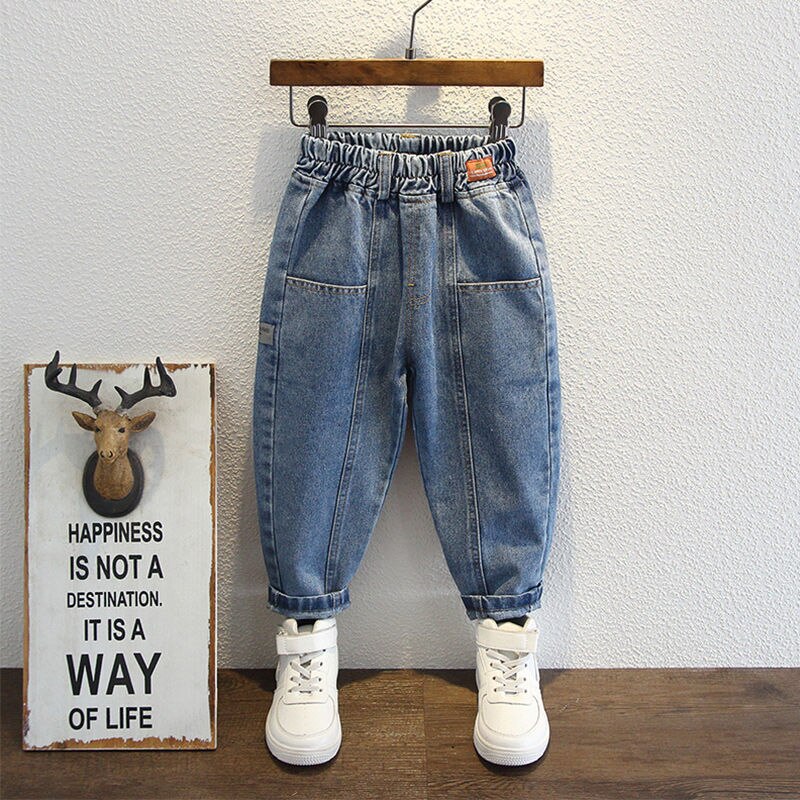 Jongens Girlspants Lente En Herfst Jongens Kids Jeans Losse Broek Kinderen Mode Kleding Baby Boy Broek Kleding