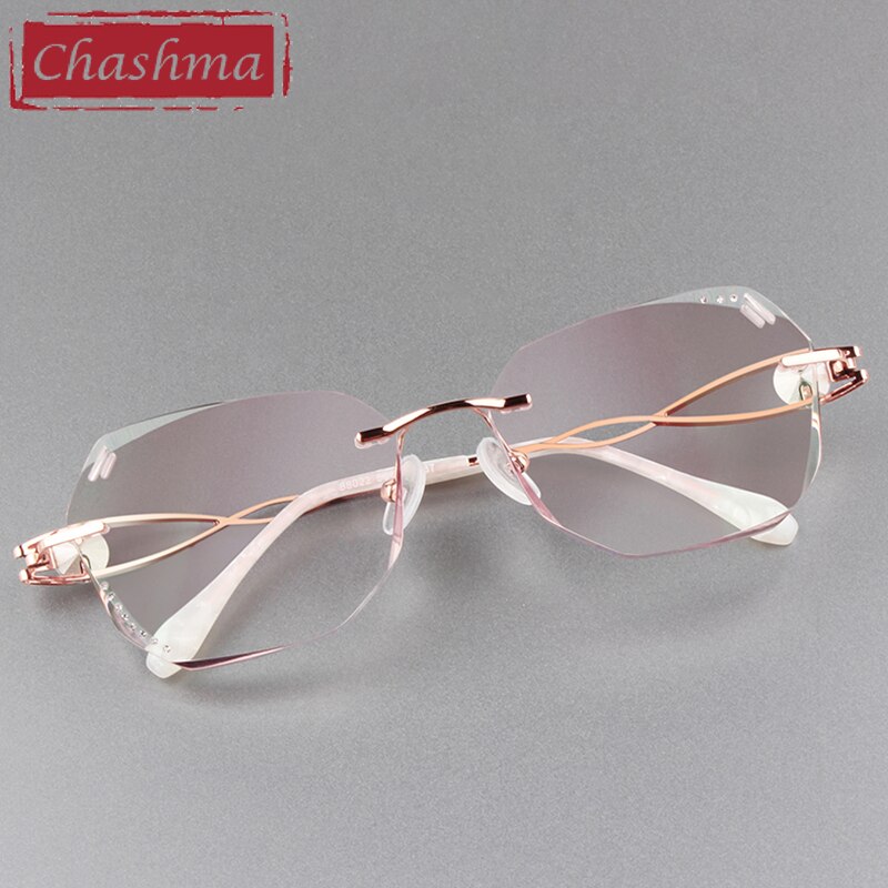 Chashma Optische Bril Randloze Titanium Licht Bril... Grandado