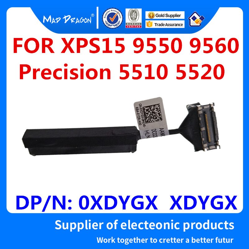 Hard Drive Bracket Caddy HDD Disk Drive cable For Dell Precision 5510 5520 5530 XPS15 9550 9560 9570 7590 0XDYGX 0k0k71 03FDY3: Orange