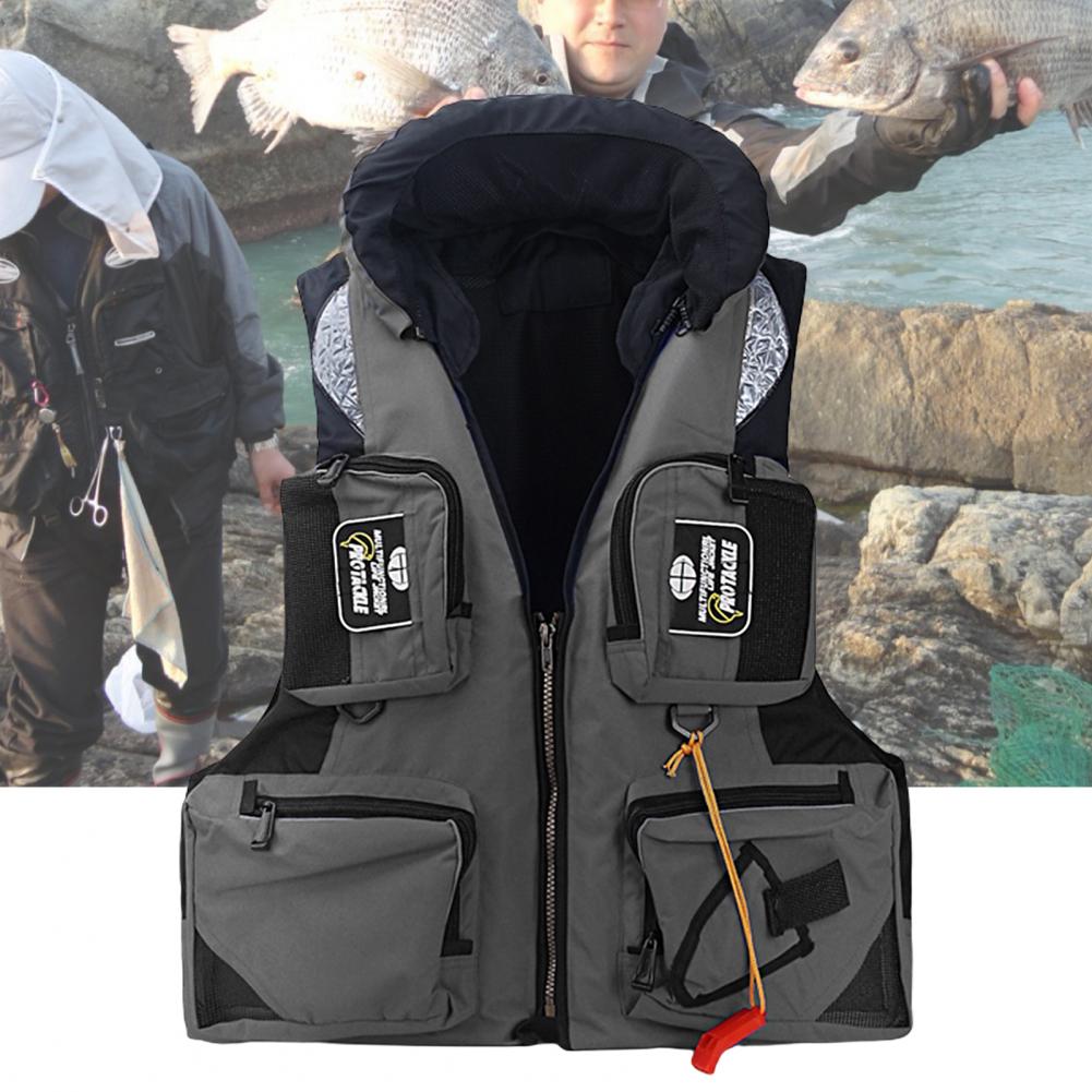 Life Vest Durable Waterproof Swimming Vest Unisex Adults Water Sports Safety Surfing Jacket for Fishing