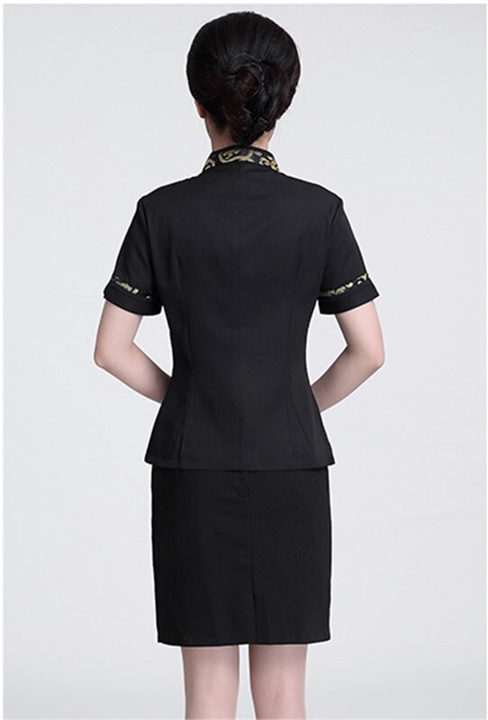 Hotel reiniger Uniform frau und mann reiniger kleidung kurzen ärmeln Restaurant kellner uniformen herbst Winter arbeitskleidung