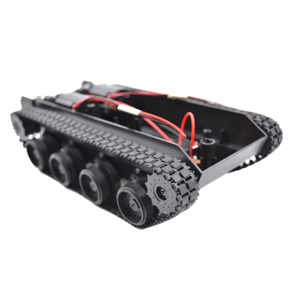 RC Tank Licht-Duty Schock-Absorbieren Tank Gummi Crawler Auto Chassis Kit Verfolgt Fahrzeug RC Tank Spielzeug