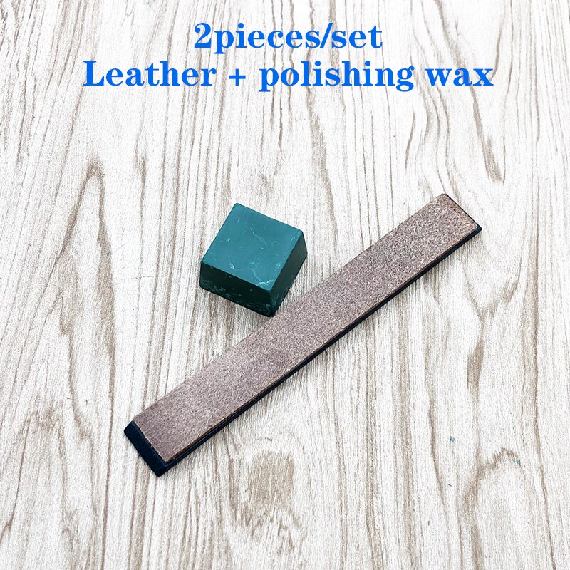 Leather Pimp swinging cloth razor polishing Sharpening stone knife sharpener Auxiliary tools polishing wax sharpening system: D