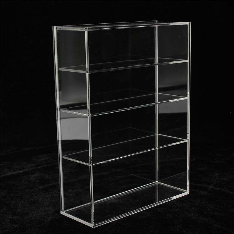 214X159X59Mm Hoogglans Acryl Show Case Display Box Show Case Schuifdeur Voor Mini Parfum fles Sieraden Ambachten Display