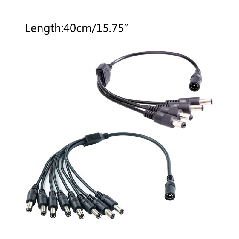 DC Power Plug Male Female Connector Cable 12V DC 2.1 x 5.5 mm Jack Plug 1 to 2 4 8 DC Connector Splitter Way Power Adapter Wrie