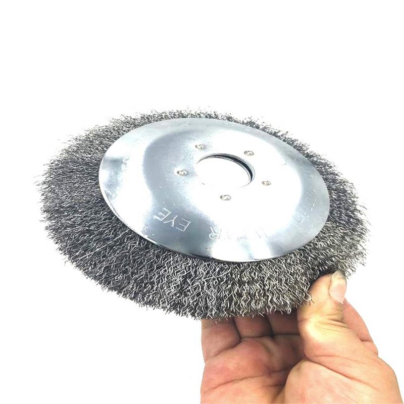 Ståltråd hjul trimmerhode 6/8 tommer stål pro hagebørste gressklipper barbermaskiner gressklipper eater trimmer fjerning av støv
