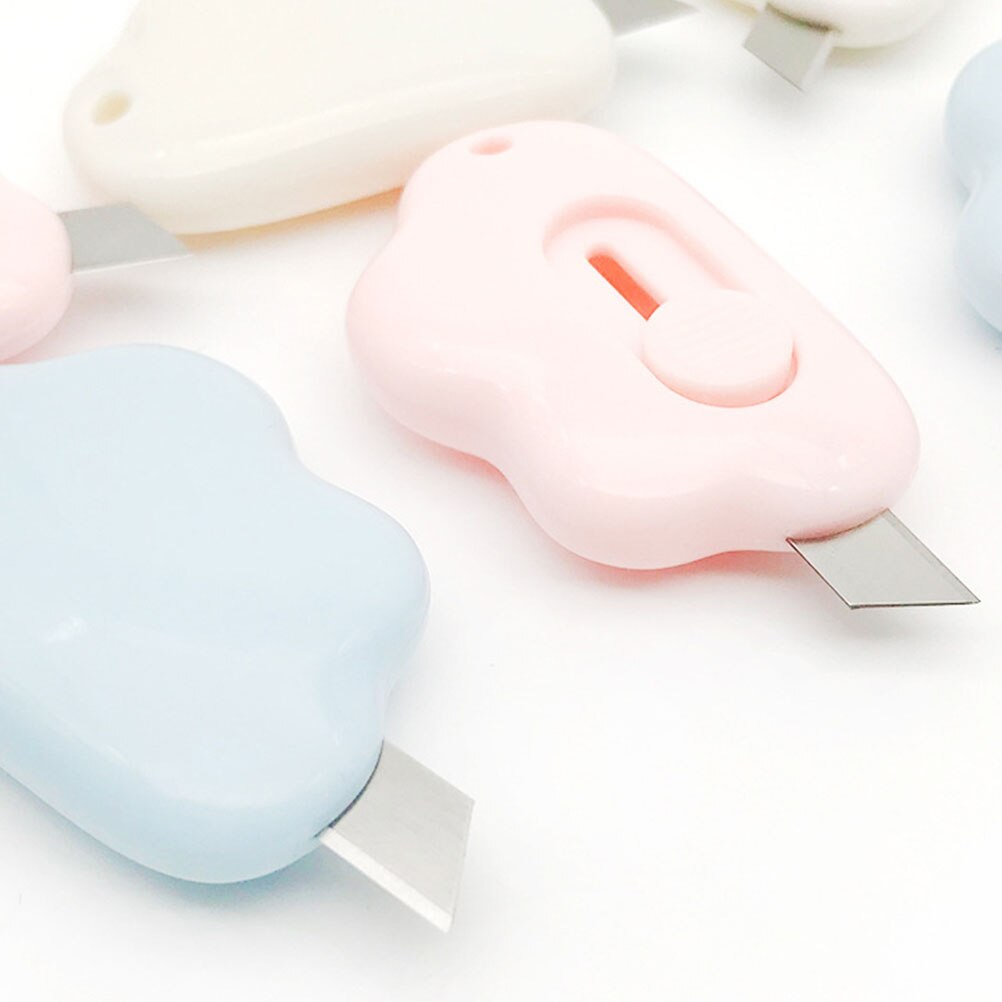 6Pcs Plastic Paper Cutter Adorable Wallpaper Cutter Express Box Cutting Tool