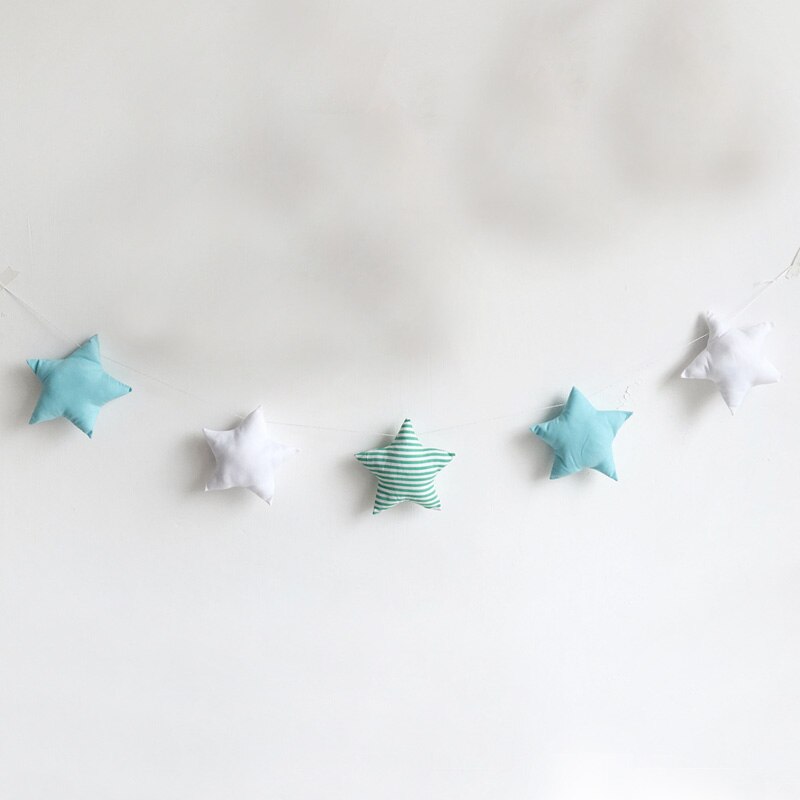 Guirnalda nórdica de estrellas y luna para decoración de pared, cartel de , alfombra de cama, banderines para Baby Shower, adorno colgante para habitación de niños, accesorios para fotos: I