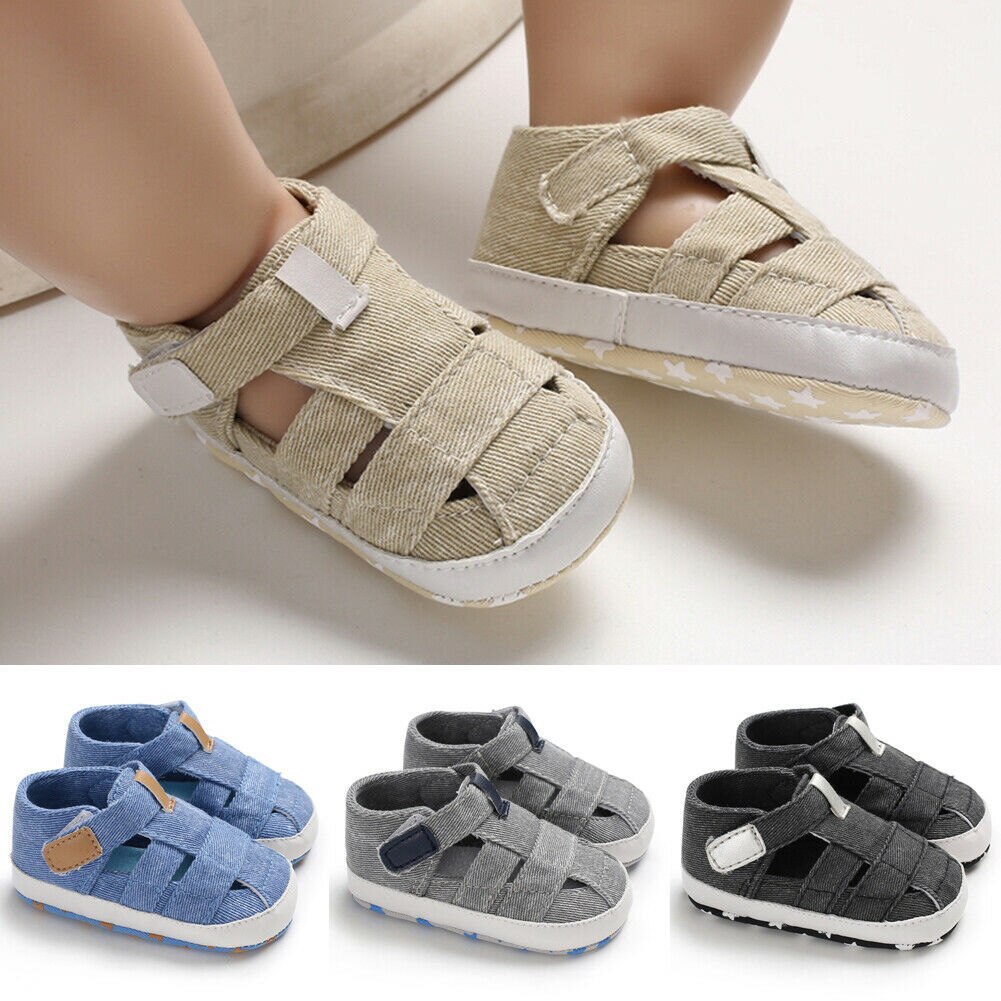 Småbarn pojke skor spädbarn bebis flickor pojkar rosett anti slip canvas andas barnvagn spjälsäng skor bekväm mjuk sula sneaker