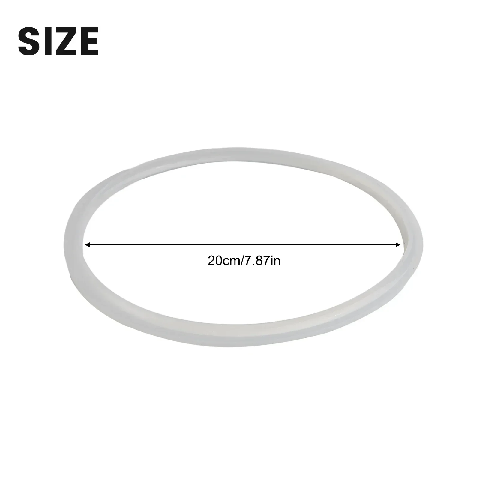 Anneau de cuisson en silicone transparent pour autocuiseur domestique, anneau de remplacement, joint en caoutchouc, accessoires de cuisine, outil de banc, 18 cm-32cm joint cocotte minute: Marron