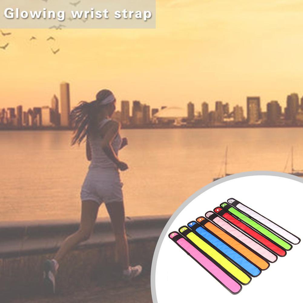 Running Luminous Bracelet LED Glow Light Up Wristbands Flashing Arm Wrist Band Safety Gear Lights For Outdoor Sports