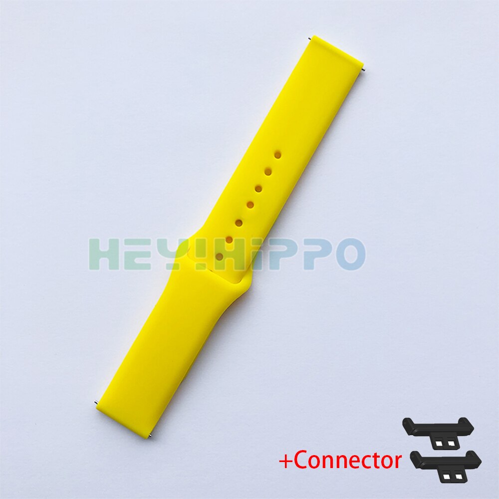 Correa de silicona para Huawei watch FIT, banda deportiva suave para huawei fit, accesorios de repuesto para pulsera: YELLOW