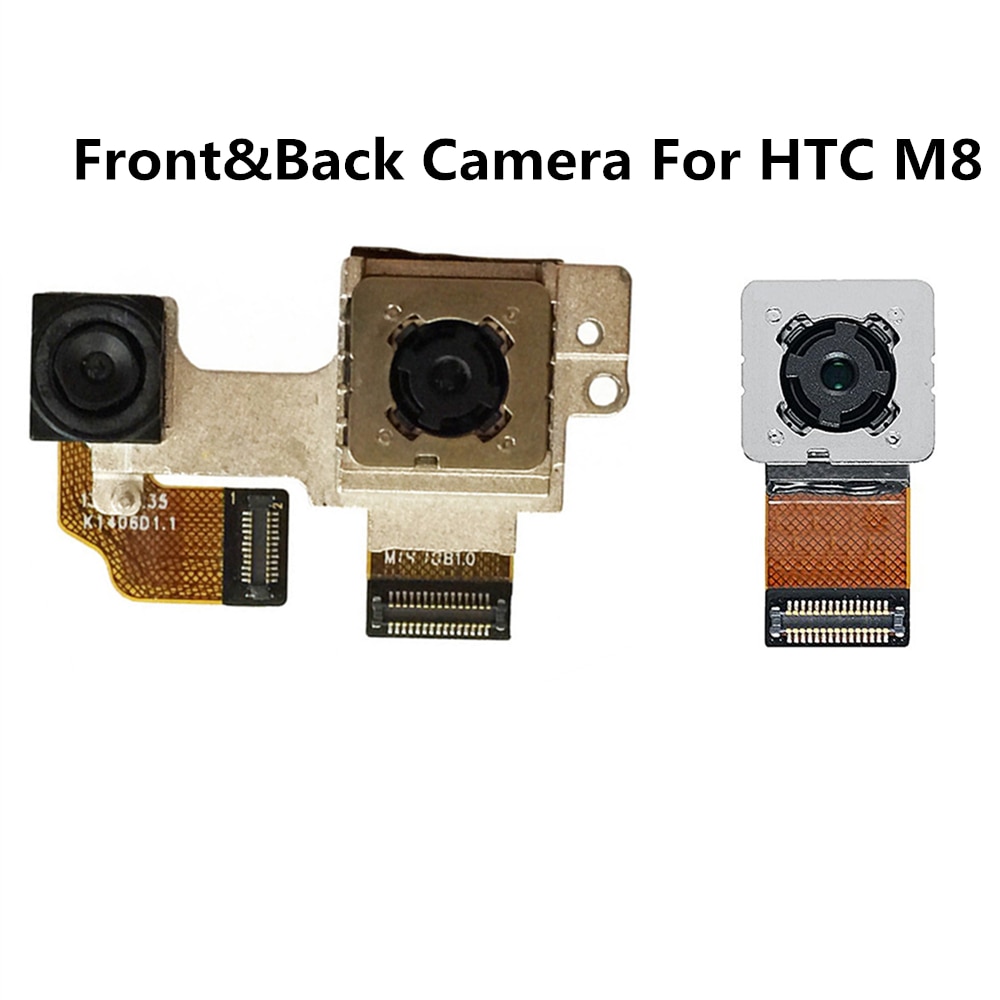 Voor En Achter Gerichte Camera Voor Htc Een M8 Grote Terug Camera Flex Lint Kabel Vervangende Onderdelen
