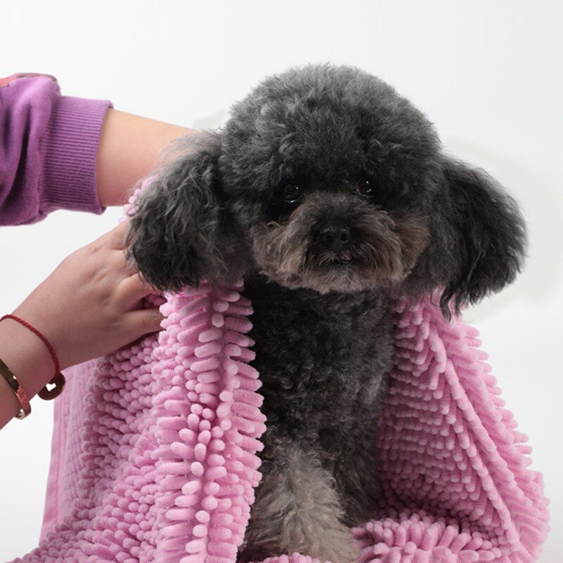 Toalla de baño para perros duradera, Toalla de microfibra suave, toallitas de limpieza de agua fuertes y absorbentes, toallas mágicas para secar el cabello para perros