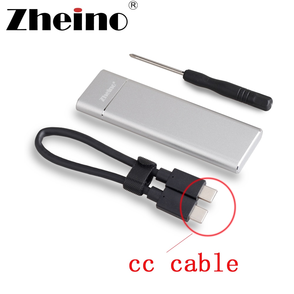 Zewnętrzna Obudowa SSD M.2 2280 Typ C USB 3.0 - Aluminium - Zheino