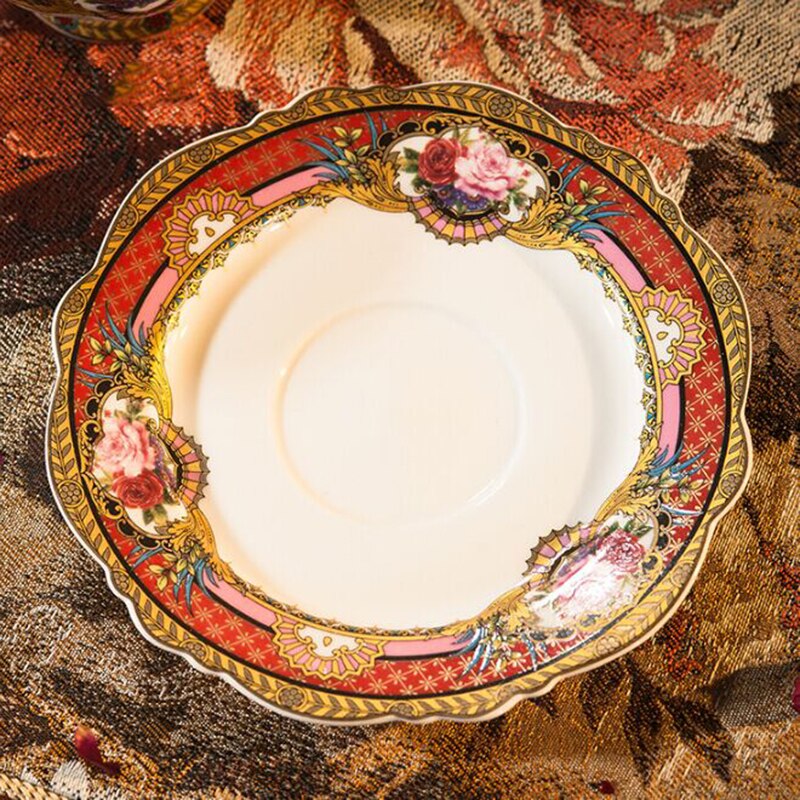 European Tea Cup Set and Saucer Afternoon Tea Golden Bone China Coffee Cup Teacup Bone China Coffee Cup Bb50