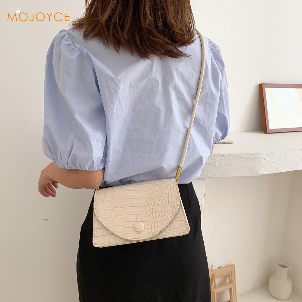 Popular Simples Diário Feminino Saco Ocasional De Couro PU Cadeia Shoulder Bag Crossbody Sling Bolsa Bolsa de Mulheres Elegantes