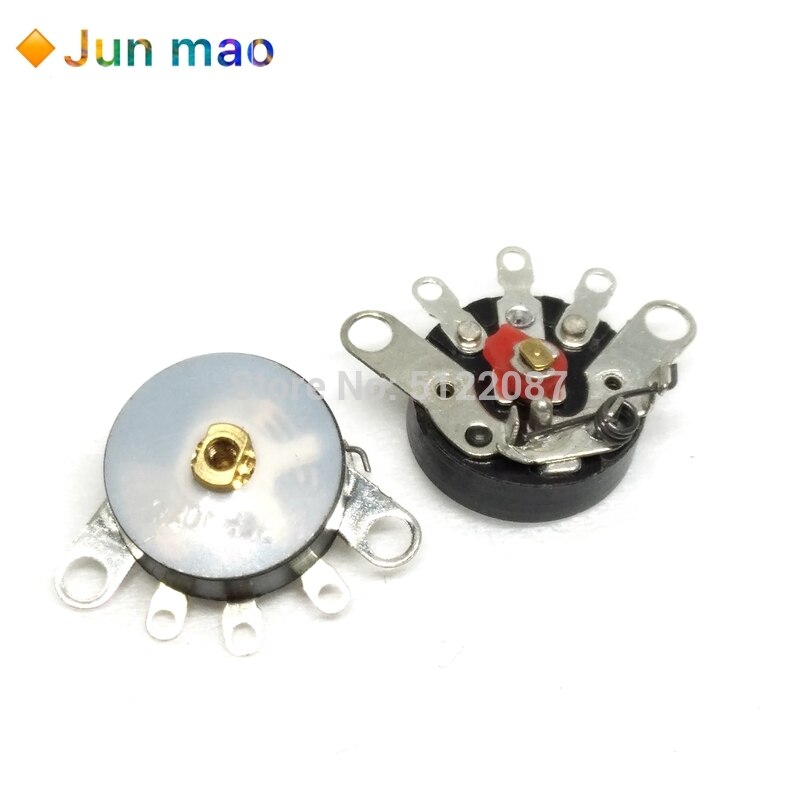10PCS/LOT Straight Angle Radio Potentiometer RV12MM B503 B103 B50K B10K Power Amplifier Volume Potentiometer With Switch RV12 mm