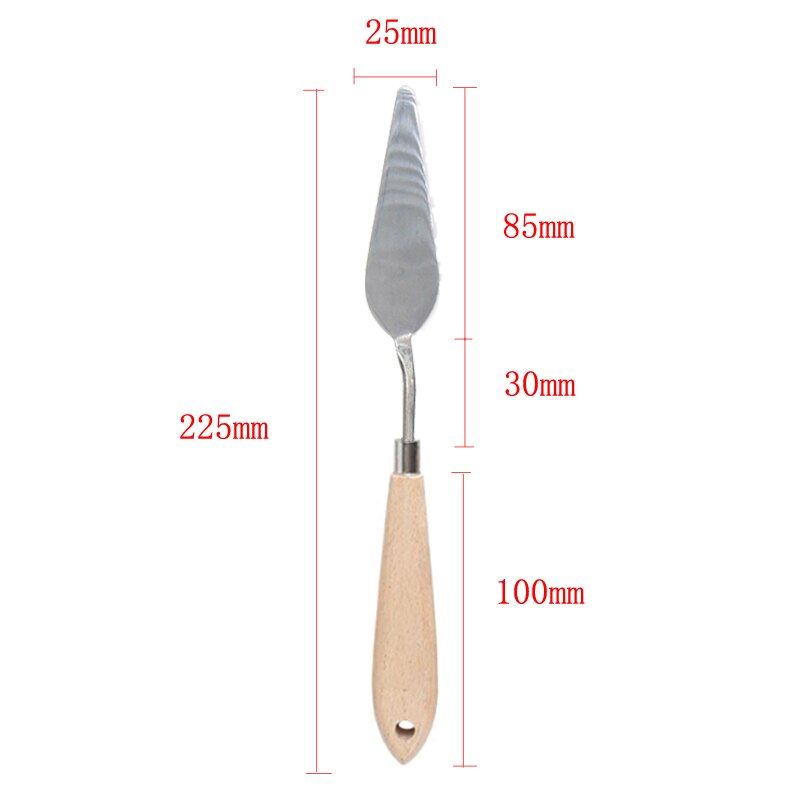 Artist Scraper Art Palette Oil Mix Scrape Knife Texture Draw Spatula Drawer watercolor Painter Paint Tool Student Pigment: Pure White