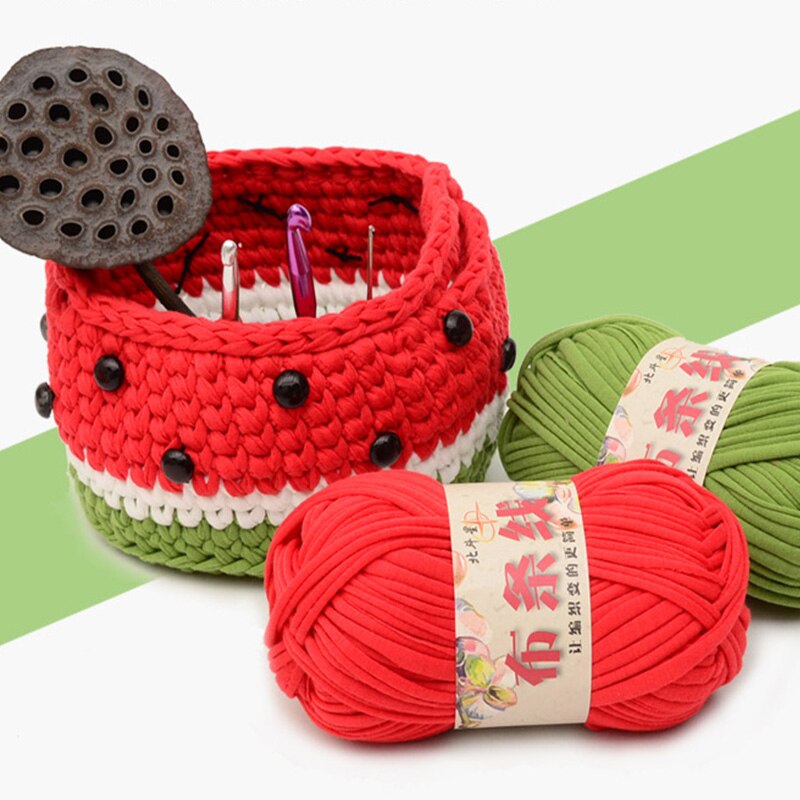 Ovillo de algodón grueso de 100G/bola, hilo grueso de ganchillo, hilo suave de leche para bebé, tejido a mano, colorido para bolsa, cesta de manta de alfombra
