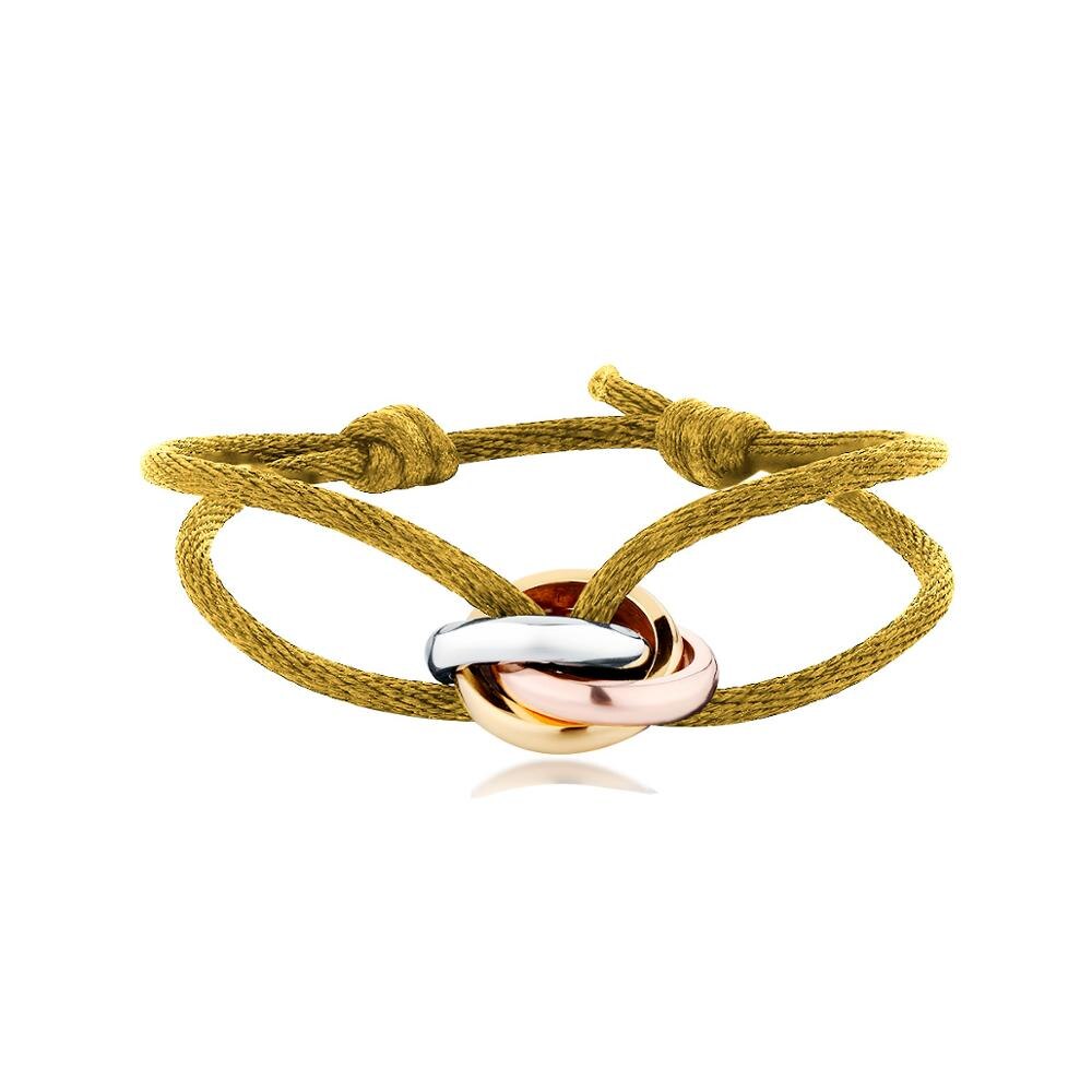 Pulsera popular unisex de 12 estilos, brazalete de acero inoxidable con 3 hebillas de metal, cadena de cordones multicolor, ajustable: TR-27