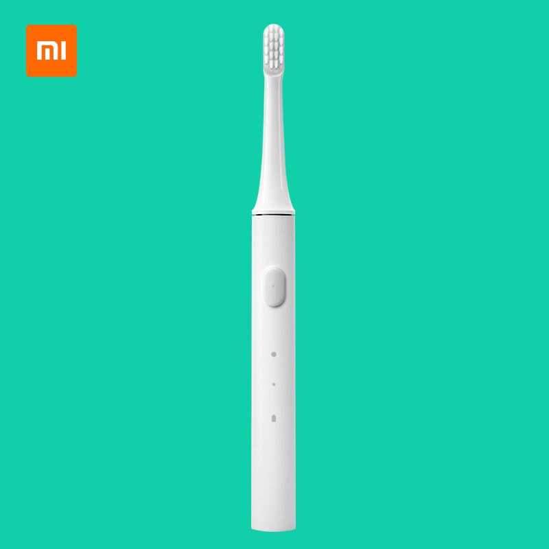 Upgrade XIAOMI MIJIA Sonic Electric Toothbrush T100 USB Rechargeable Waterproof Electric Toothbrush for Adult: White