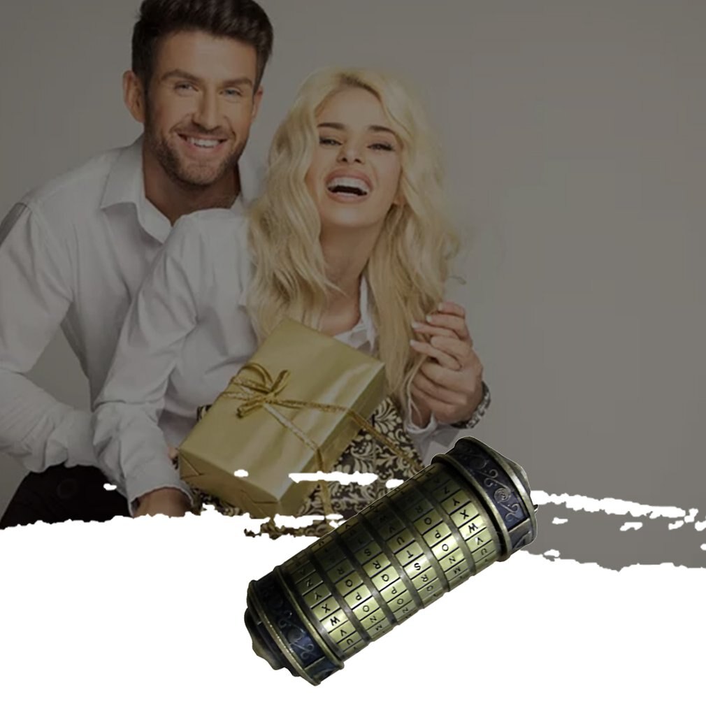 DaVinci Letter Password Lock Valentine Da Vinci Intellectual Style Code Lock Personal Retro Birthday