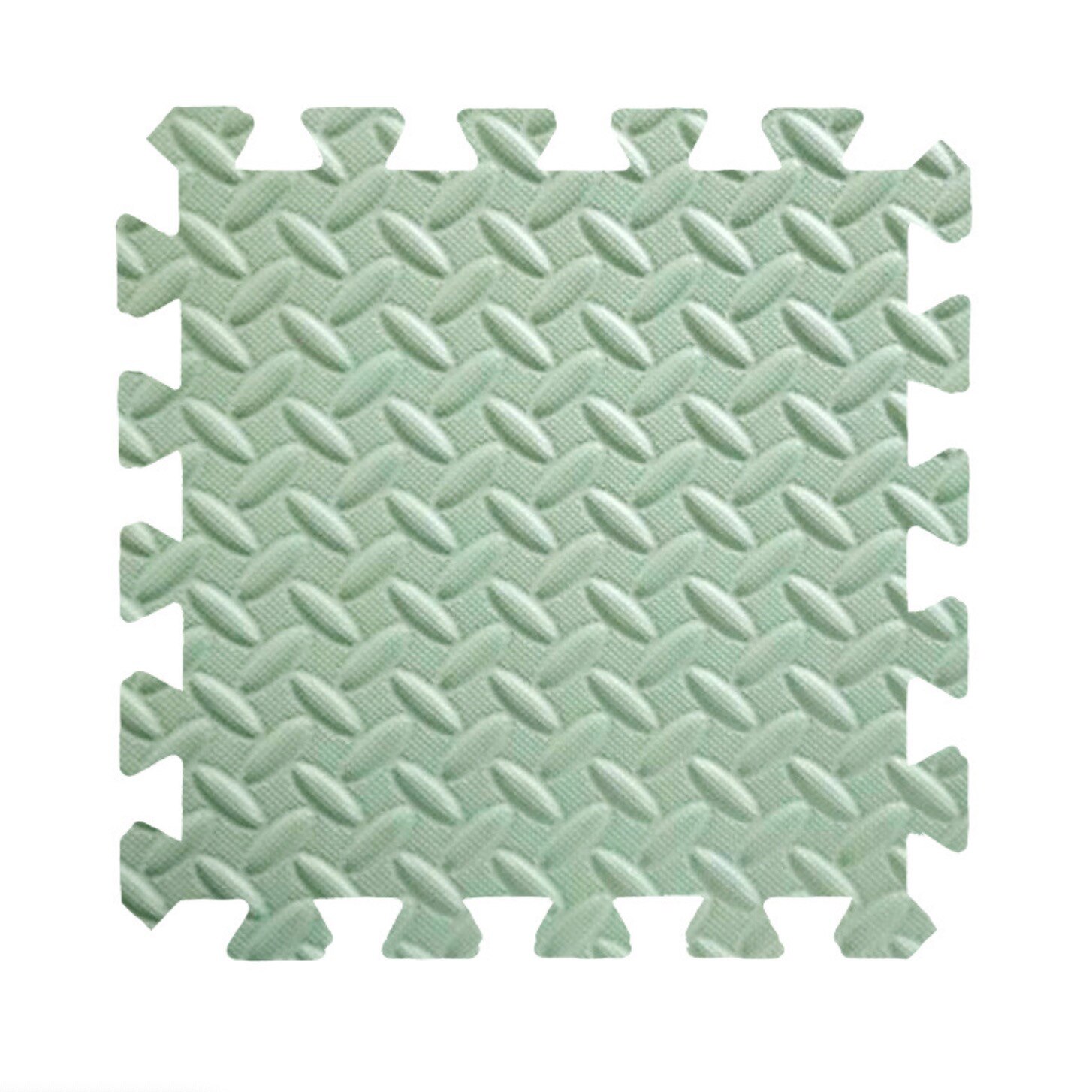 Alfombrilla de goma EVA de 30x30cm para suelo, alfombrilla de espuma suave antideslizante para gimnasio, para hacer ejercicio y Yoga, 12 piezas: 12ps-green