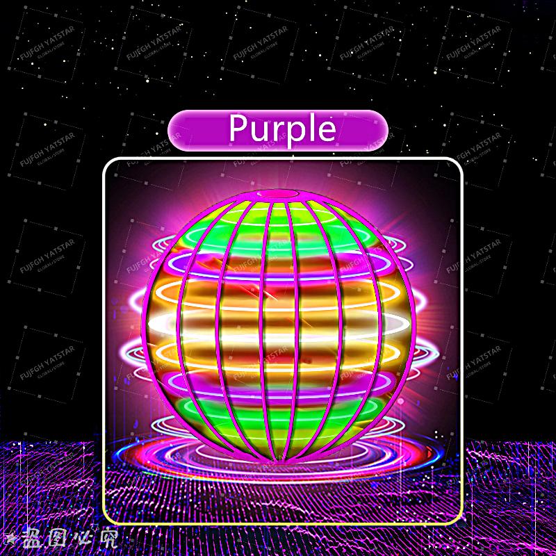 Magischer LED-Licht-Flugball-Spinner mit Handsteuerung 360° ° Rotierende Mini-UFO-Drohne Kinder-Partyspiel -Spielzeug: Grün