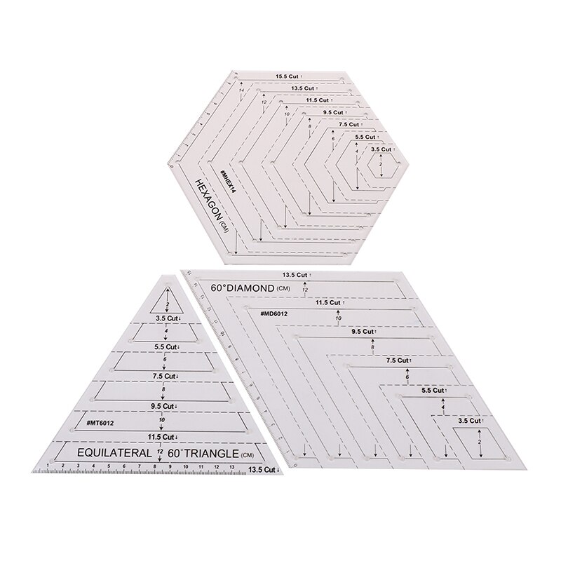 1PCS Ironing Ruler Measuring Tool Patchwork Tailor Craft Cloth Cutting Rulers Patchwork Ruler Quilting Rule