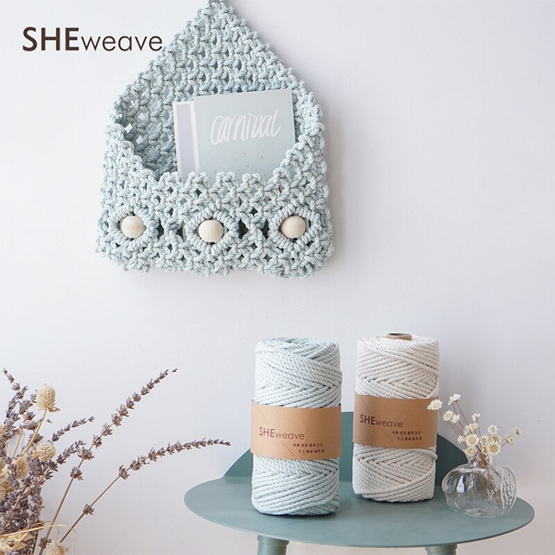 Macrame Koord 3.5 Mm Katoenen Koord, Craft Koord Touw, Macrame Touw Voor Macrame Benodigdheden, Muur Opknoping, plant Hangers