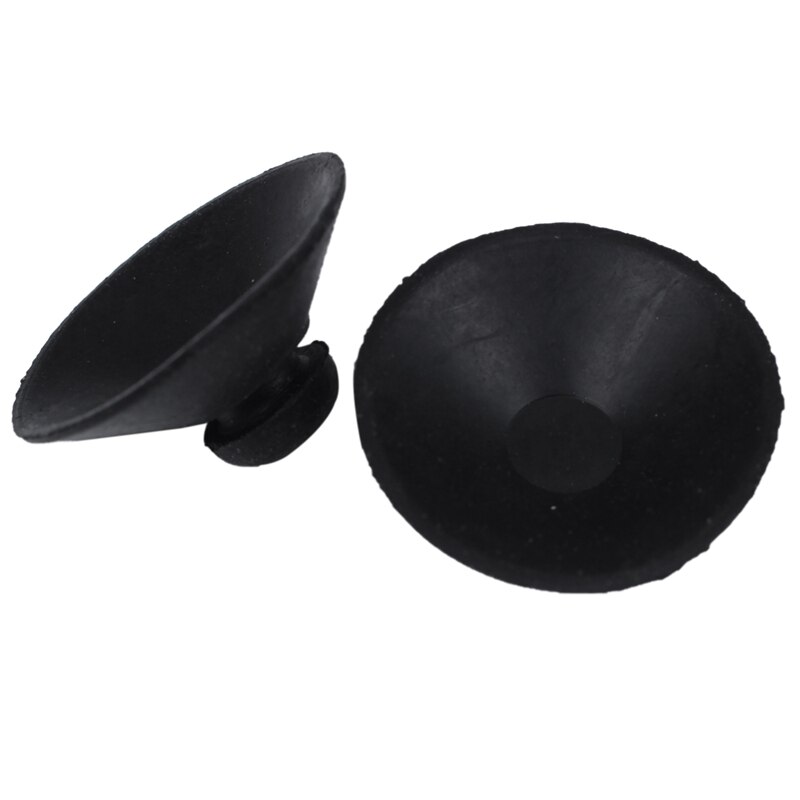 Myk plast akvarie sugekopp klips 28mm diameter 8 stk svart