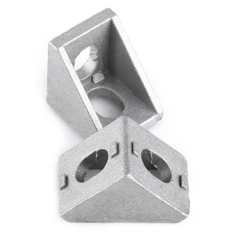 10 Pcs Aluminum Corner Bracket, L Shape Right Angle Joint Bracket Fastener Home Hardware for 20mm Aluminum Extrusion (20m