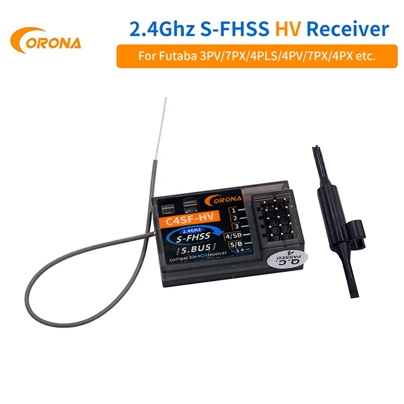 Corona C4SF-HV – protocole pour Futaba FHSS/S-FHSS, avec sortie SBUS 4PM 3PV 7PX T14SG T8J T10J 4PX RC voiture récepteur