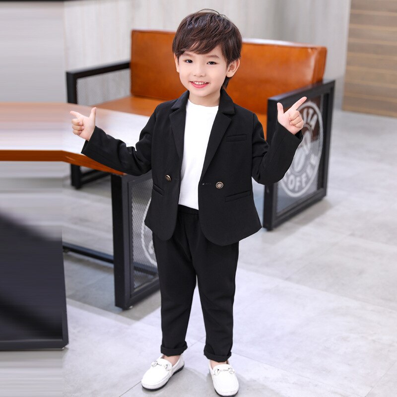 Costume de mariage pour enfants, ensemble 2 pièces, veste + pantalon, Blazer pour garçons de 3 à 10 ans