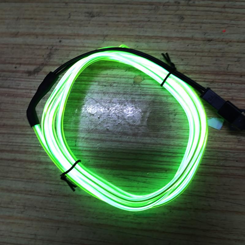 Glowing Line Light Neon Light To Do Word Material Handmade Model Mini Neon Light Line Thin: 1m Battery grenn 2