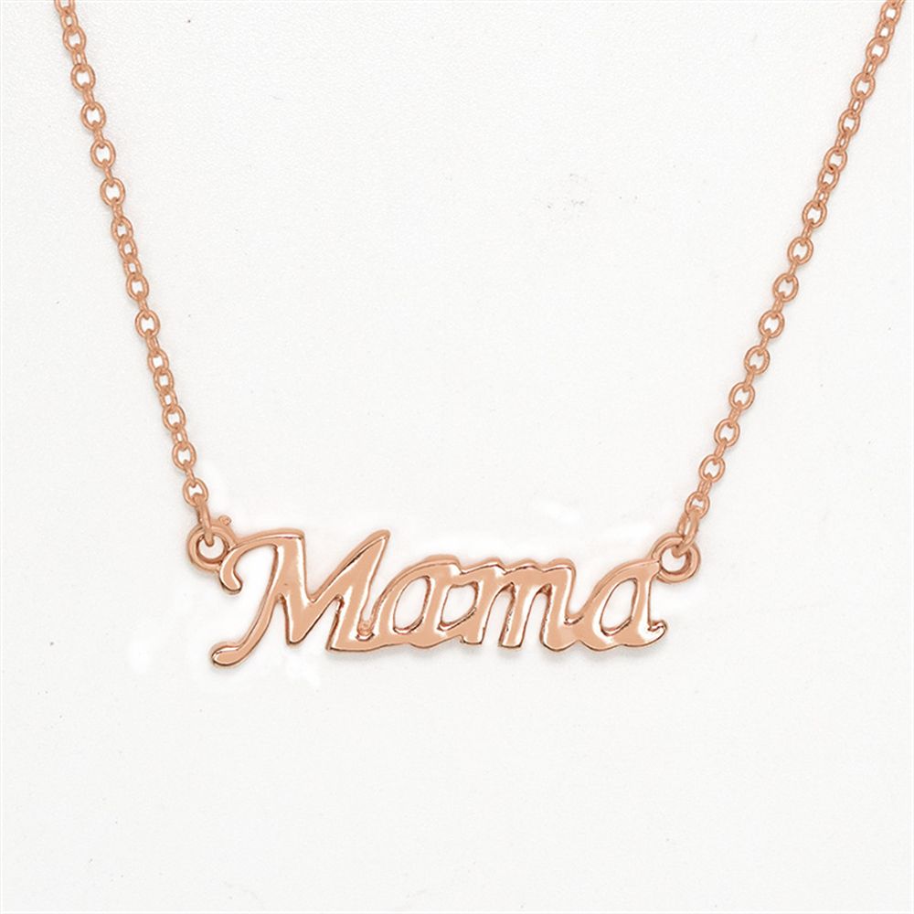 Petite maman maman maman lettres collier estampillé mot initiale amour Alphabet mère colliers pour Thanksgiving fête des mères