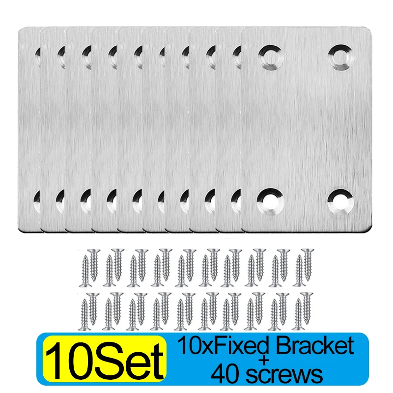 Placa de reparo de dobradiça de aço inoxidável, ferramenta de montagem de dobradiças de móveis para armário, cozinha, porta, placas de fixação, suporte de canto: YELLOW
