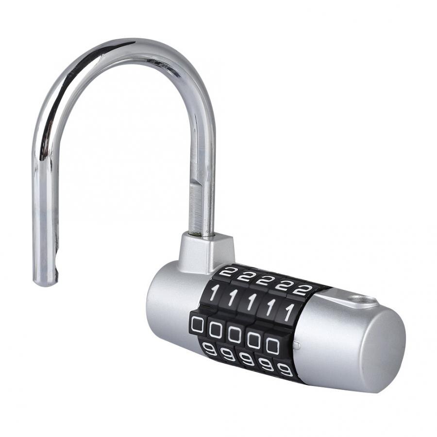 5 Digit Code Lock Padlock -shaped Suitcase Door Combination Lock smart door lock