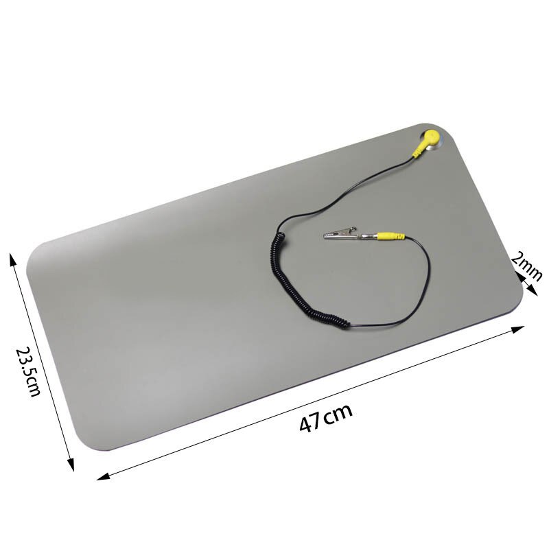 Tapis antistatique + fil de terre pour couverture antistatique de réparation d'ordinateur Mobile, tapis d'esd