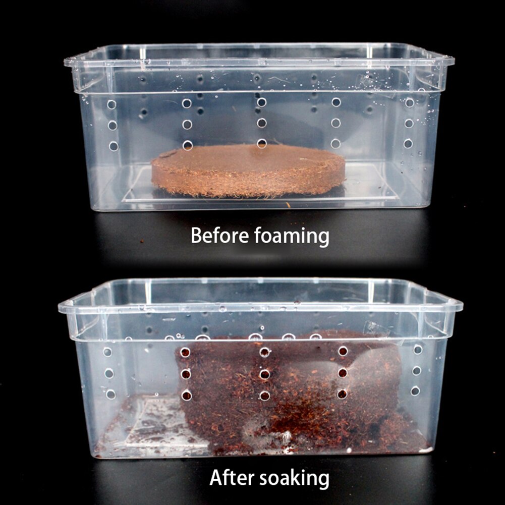 Snake Gecko Reptile Substrate Liner Warm Soil Coconut Fiber Bottom Supplies Terrarium Turtle Lizard Beddings 70g Bricks Mat